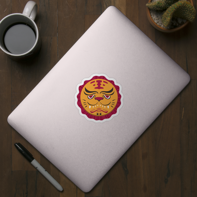 Chinese Tiger Shield by Doc Multiverse Designs